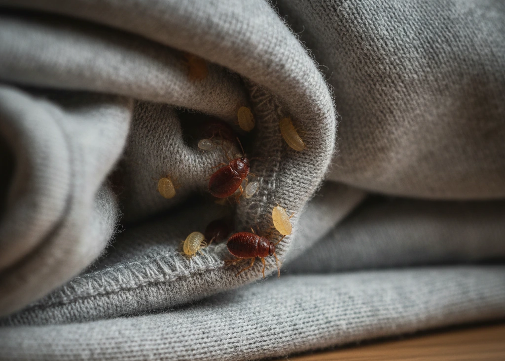 can bed bugs live in clothes